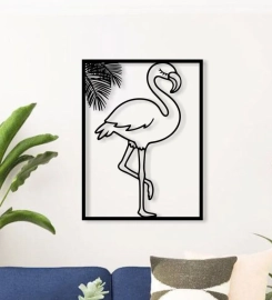 Flamingo Metal Wall Art, Flamingo Wall Decor, Housewarming Gift, New Workpal