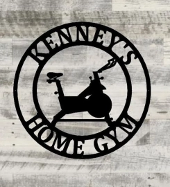 Gym Sign, Personalized Home Gym Sign, Custom Metal Gym Sign