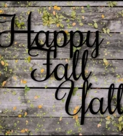 Happy Fall All Metal Sign, Fall Decor