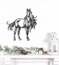 Horse   Stallion Cut Metal, Metal Art Wall Decor, Cut Wall Hanging