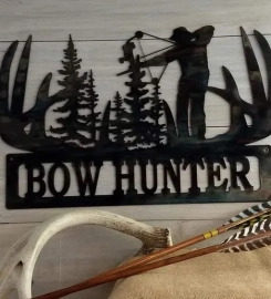 Hunting In Home Decoration Metal Sign