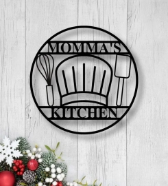 Personalized Metal Kitchen Sign, Metal Cooking Sign, Custom Metal Cooking