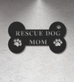 Rescue Dog Sign, Dog House Sign, Live Love Rescue Dog Sign